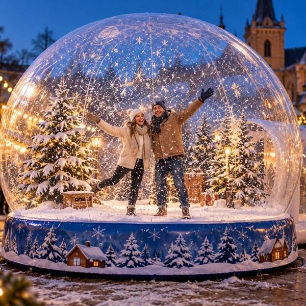 Opblaasbare Snowglobe huren Opblaasbare Snowglobe huren